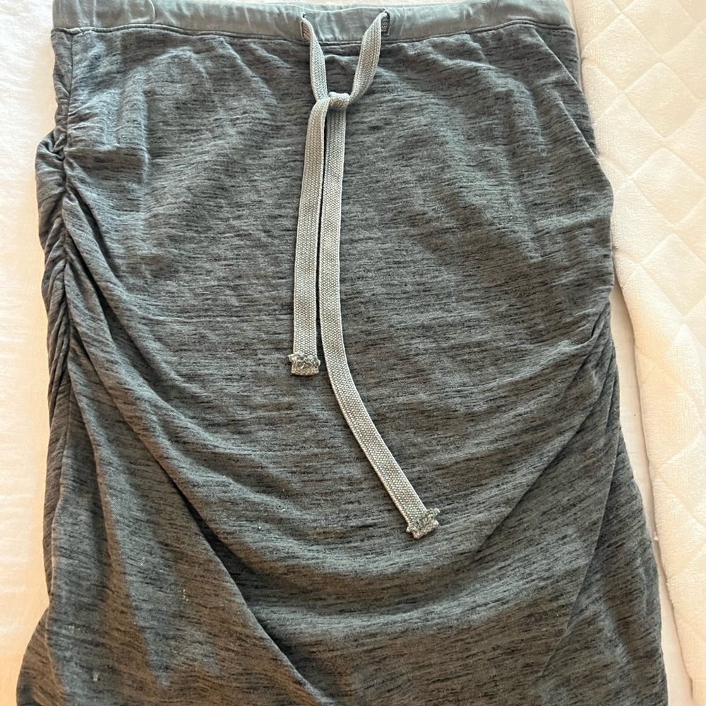 James Perse side rouched skirt